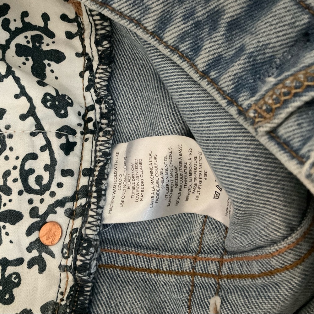 We The Free Deep Trance Dropped Boyfriend Jeans Sz 30 - Picture 8 of 13